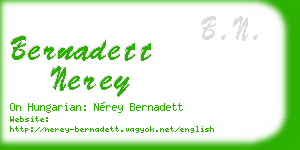 bernadett nerey business card