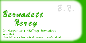 bernadett nerey business card